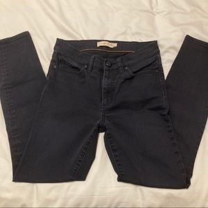 Tory Burch navy black stretch skinny jeans
